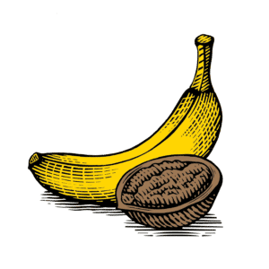 Banana walnut ice cream